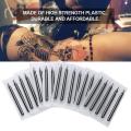 50PCS Black Tattoo Long Tips 5DT Disposable Plastic Long Tattoo Tips Nozzle Tube 5D For Tattoo Supplies Free Shipping