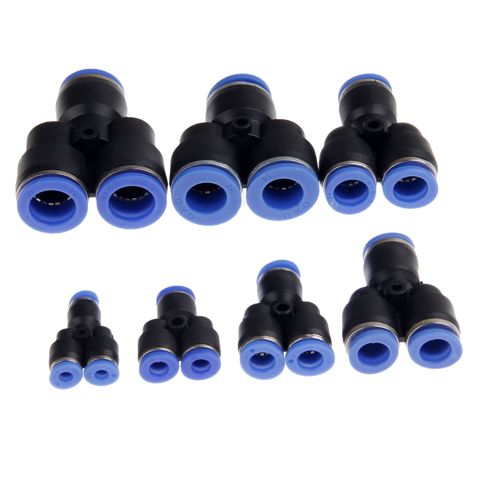 5Pcs/Lot Pneumatic Parts 3 Way Air Pneumatic Connector Y Union 4/6/8/10/12mm Tube Pipe Quick Joint Fittings Push in Connectors