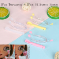 2PCS/set Eye Care Contact Lenses Inserter Remover Silicone Soft Tip Tweezer Stick Case Set Contact Lenses Wearing Tools