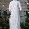 2020 New Style Printing Dress India Fashion Woman Ethnic Styles Suits Cotton Kurtas White Lady Top+Pants