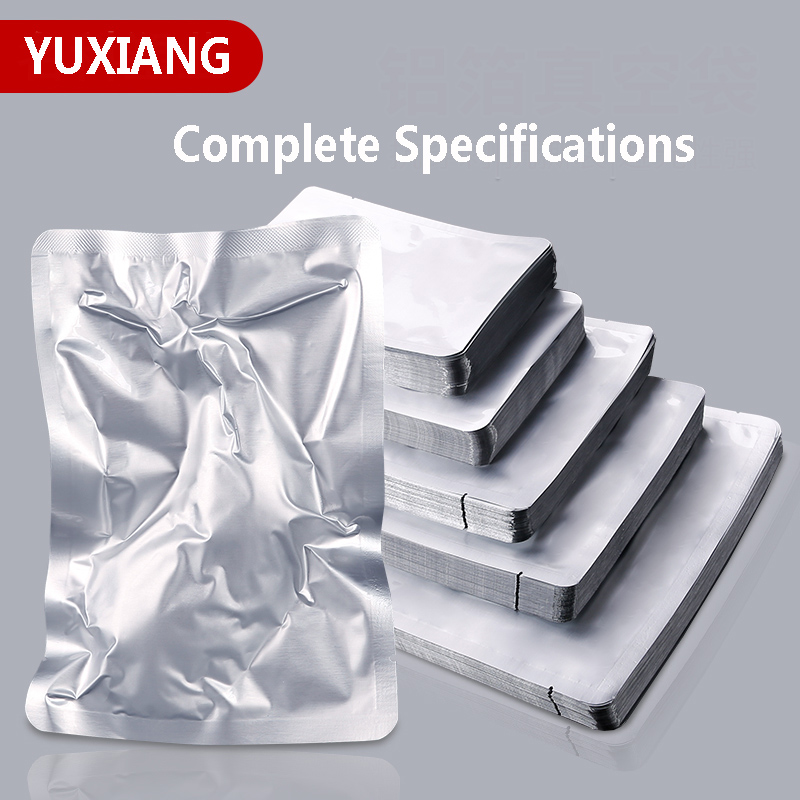 Aluminum Foil Packaging Bag Flat Without Zipper With Personalized Logo Flat Heat Seal Compression For Home Kitchen