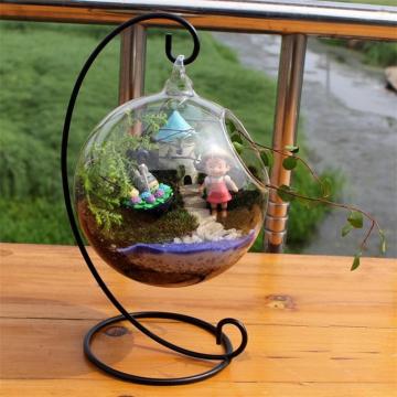 Glass Ball Vase Glass Aquarium Fish Tank Hanging Flower Pot Hydroponics Plant Vase Home Decoration