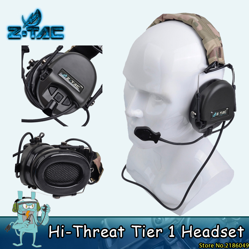 Z tactical Softair TEA Releases New Hi-Threat Tier 1 Headset Z-TAC headphones Z110