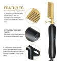3 in 1 Hair Straightener Hot Heating Comb Hair Curler Dry&Wet Hair Styler Comb Curling &Straightening Iron Hair Dryer Brush