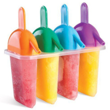 4pcs Ice Cream Maker Model Pop Molds Freezer Lolly Yogurt Ice Cream Molds DIY Maker Juice Popsicle Mould