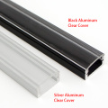 10pcs/lot 1M aluminum led profile for 3528 5050 led strip Width 12mm LED Aluminum channel led light bar Housing Black&Silver