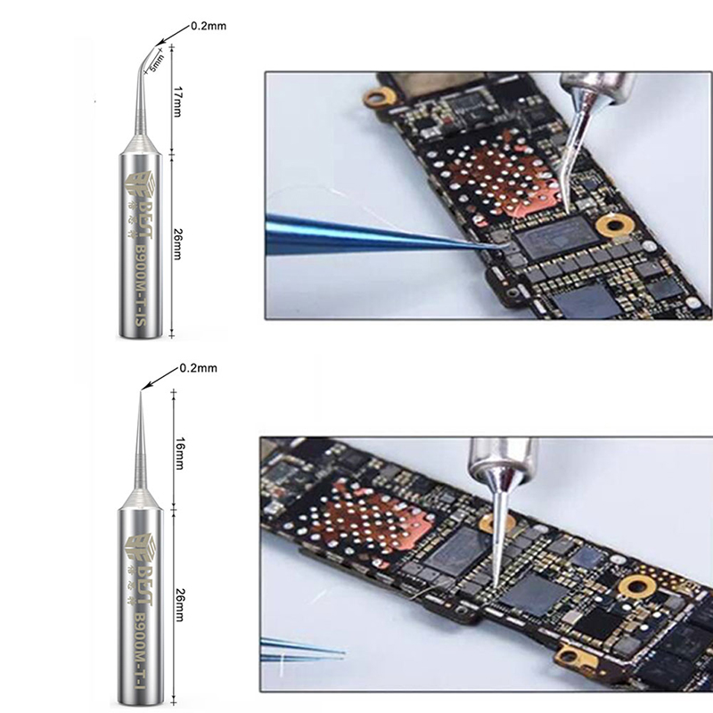 0.2mm Soldering Iron Tips 900M-T-I/B900M-T-IS Oxygen-free Copper Fly Line Welding Tips Solder Iron Sting 936/937 solder iron