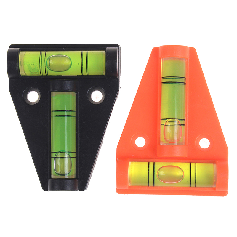 T Type Spirit Level Measurement Instrument Triangular Plastic Level Indicator T-type Spirit Level Bubble Shell 1PCS