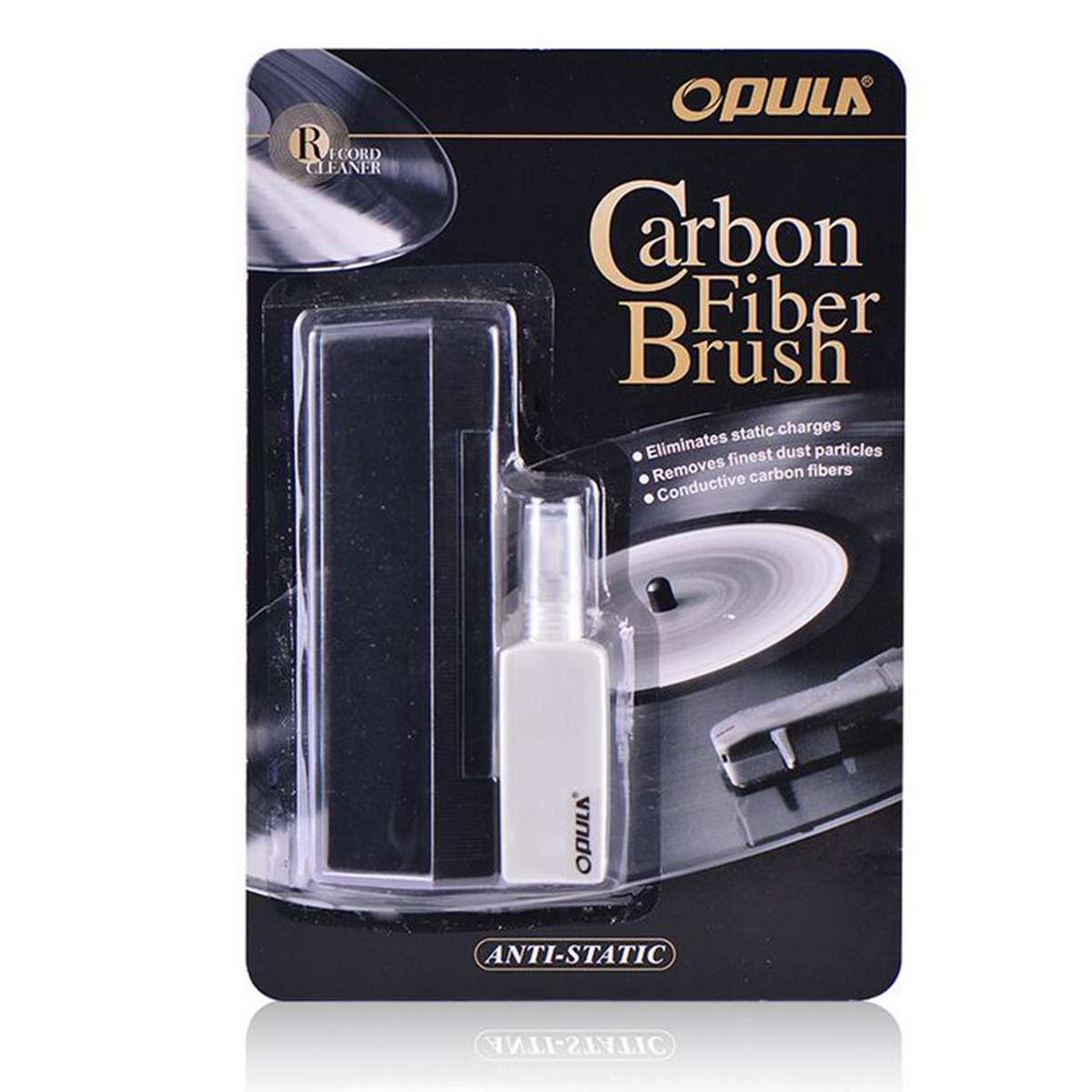 Vinyl Record Cleaning Kit Carbon Fiber Anti Static Brush Clean Cleaner Remover Phonograph Turntable Cleaning Kit