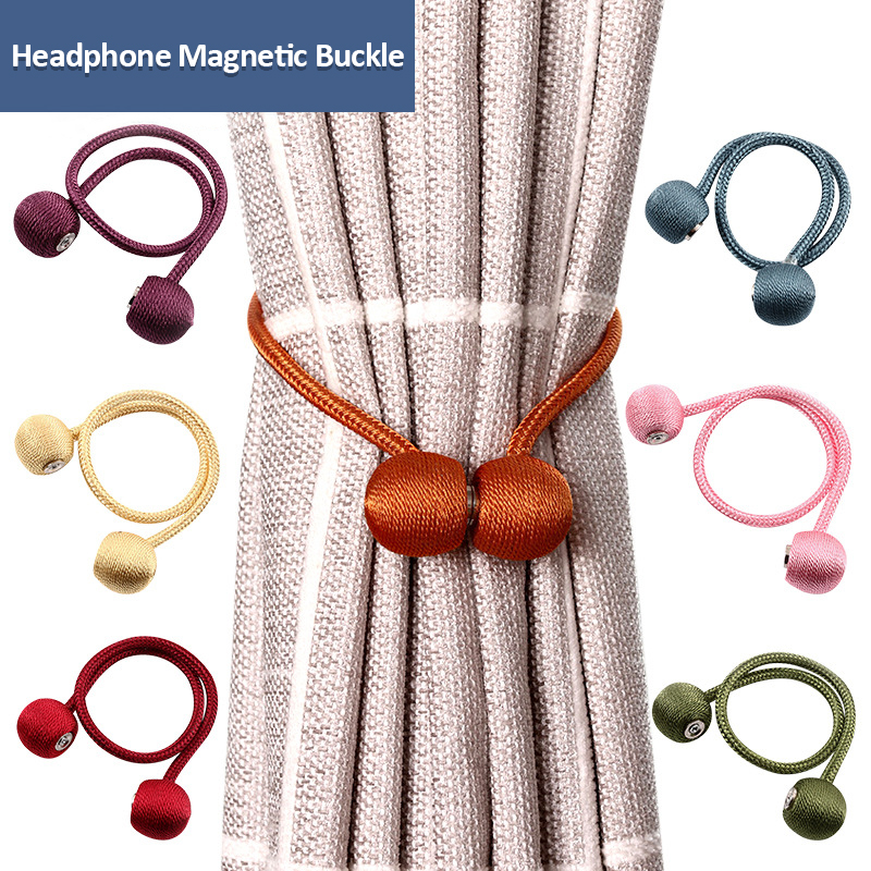 1Pc Magnetic Pearl Ball Curtain Tiebacks Tie Backs Holdbacks Buckle Clips Accessory Curtain Accessoires for Curtain Decorative