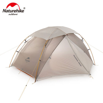 Naturehike Outdoor Camping Ultralight Tent Nebula 20D Nylon Double Layers X Structure Snow-proof Top 1-2 Person Tents NH19zp011