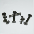 50pcs Chicago screw sex bolt book binding post screws M4 inner thread OD5mm black zinc M5*6/8/10/12/15/20/25/30m'm length