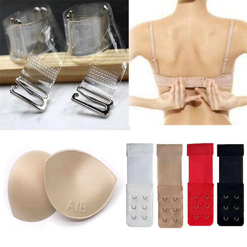 Bra Strap Extender Bra Extension Extender Buckle Invisible Bra Strap Breast Enhancer Push Up Bra Pads Intimates Accessories