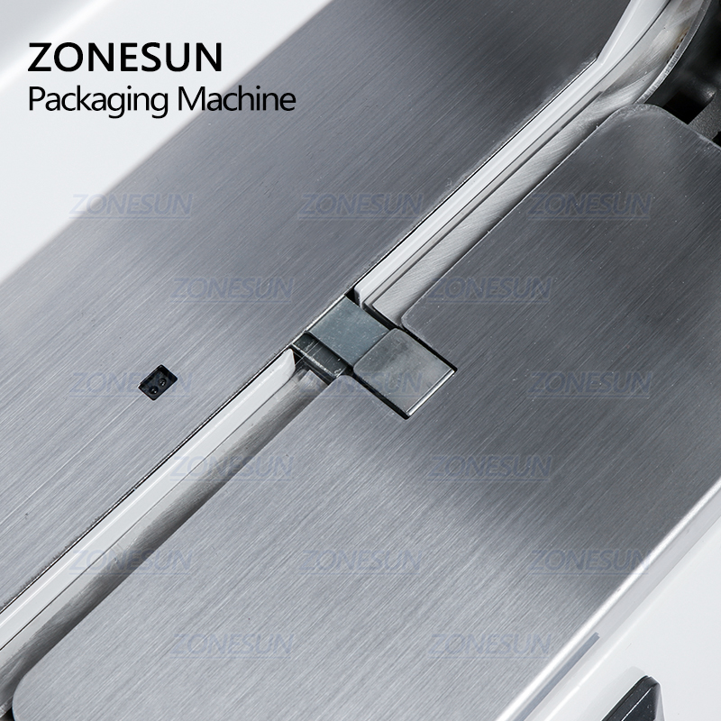 ZONESUN Automatic Strapping Machine Opp Hot Melt Supermarket Vegetable Baler For Sausage Food Tape Strapping Binding Machine