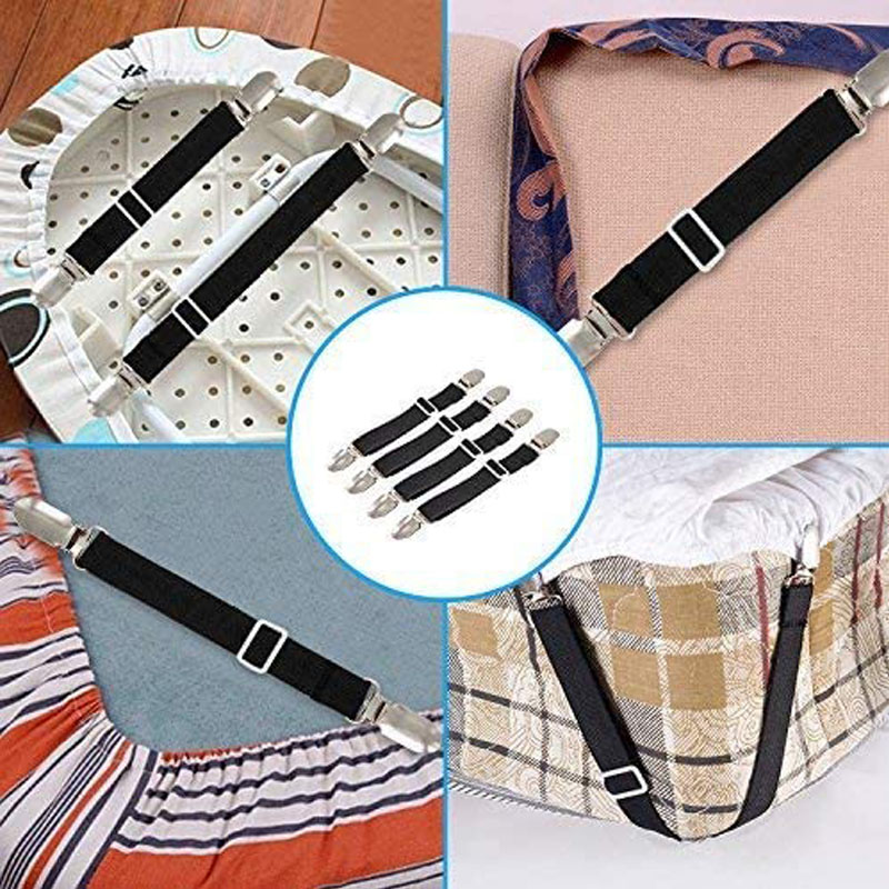 2Pcs Elastic Bed Sheet Sofa Cover Clip Blanket Mattress Cover Gripper Clip Holder Fasteners Nonslip Buckle Furniture Accessories