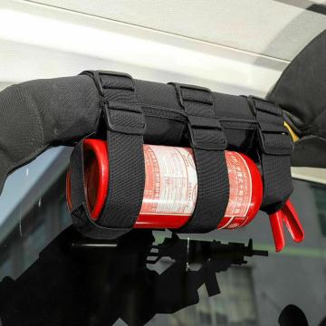 Nylon Car Roll Bar Fire Extinguisher Auto Fixed Holder Auto For Automobile Interior Fixed Holder Nylon Safety Straps Car St K8U8