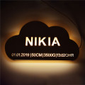 Personalized Name Date Wooden Cloud LED Night Light for Kids Wall Lamp Lightlight Direct USB Charge Lamp Bedroom Decoration Gift