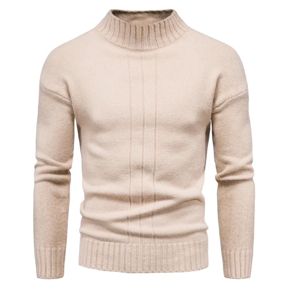 2020 Autumn new foreign trade men's sweater men's half turtleneck sweater
