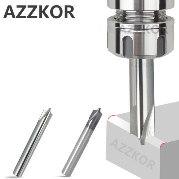 AZZKOR Convex Milling Alloy Coating Tungsten Steel Tool By Aluminum 4 Blade Endmills Wholesale Top Steel Milling Cutter HRC55