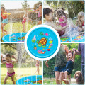 Folding Portable Sprinkler Water Play Mat 110cm Or 170cm Outdoor Inflatable Child Toddler Fountain Play Pad Water Play Equipment