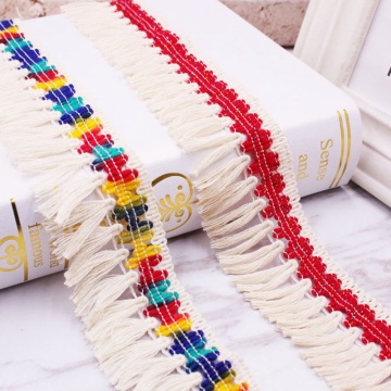 1Yards/Lot Tassel Trim Fringe Tassels Ethnic Style Lace Trim Lace Fabric Ribbon Curtain Clothing Sewing Garment Tassle Materials