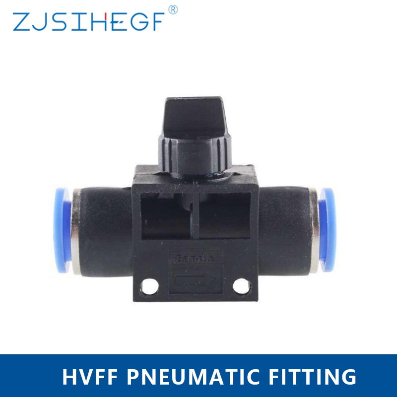 HVFF 4mm 6mm 8mm 10mm 12mm Air Fittings Pneumatic Parts Connector Quick Push For Hose Tube Limiting Speed Control