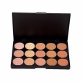 Fashion Full Makeup Set Kit 15 Colors Face Makeup Concealer Palette + Wood Handle Flat Angled Brush