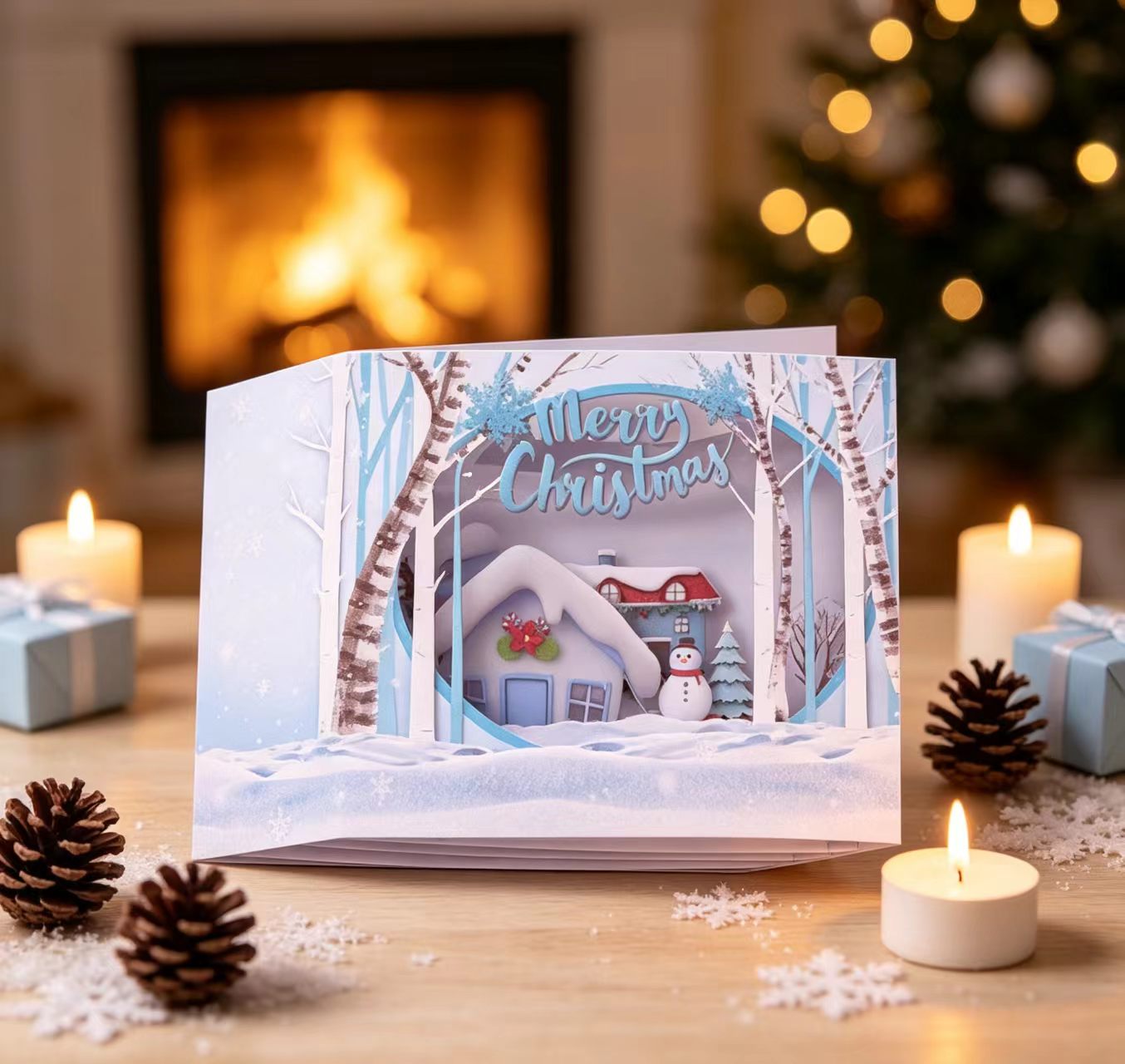 Pop up christmas card