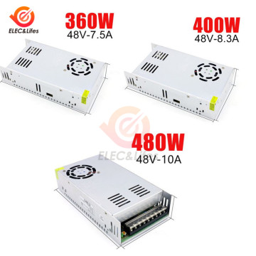 DC 48V 360W 400W 480W 10A Switching Power Supply Source Transformer AC DC SMPS 7.5A 8.3A