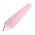 Raw Stone Polished Natural Pink Crystal Pipe Hexagonal Prism Quartz Crystals Wicca Healing Crystals Crystal Pipe Smoke Pipe
