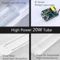 4ft 120cm T8 Led Tube Light 220V 40w 60w 20w Wall Lamp Bar Cold/Warm 2ft 60cm T5 Bulbs Tubes Led Lamps For Home Kitchen Lighting