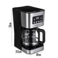 Automatic Electric Coffee Machines 12 Cups 1.5L Espresso Coffee Machine Detachable Electric Foam Coffee Maker Kitchen Appliance