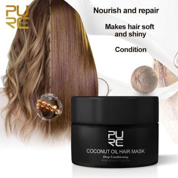 Coconut Oil Hair Mask Repairs Damage Hair Restore Keratin Hair & Scalp Treatment Deep Conditioning Hair Anti Frizzy Hair 60ml