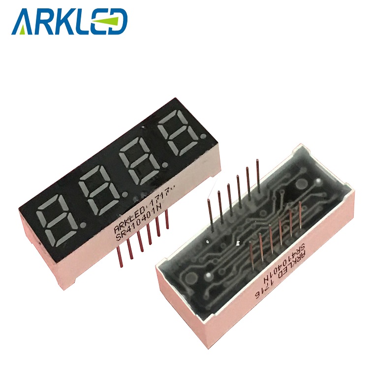 0.4 inch four digits led display amber color