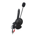 InStock Wired Call Center Headset with Microphone Telephone Operator Headset Adjustable Service Earphone Communication Headphone