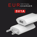 Travel Wall Charge Charger Power Adapter 5V 1A European EU Plug One USB Port AC Euro Charger for Small Mobile Phone