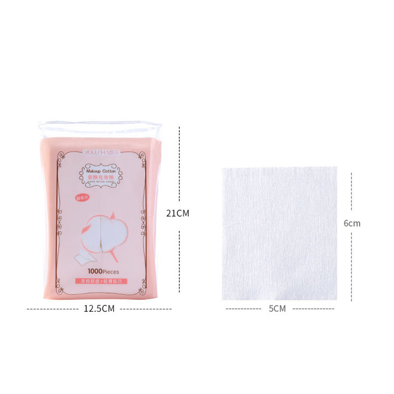 1000-piece Bag-Friendly Skin-locking Cotton Pad Non-woven Fabric Exquisite Makeup Remover cotton Professional beauty tools