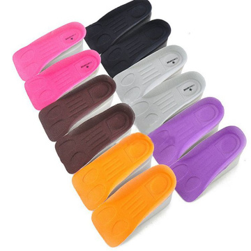 1 Pair Random Color Height Increase Shoes Insoles For Shoes Foam Rubber Taller Shoe Insert Concave Invisible Inner Shoe Soles