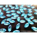 6*12mm Navette shape flatback Sew on rhinestones Light blue colour gem stones acryl crystal strass diamond 300pcs/lot