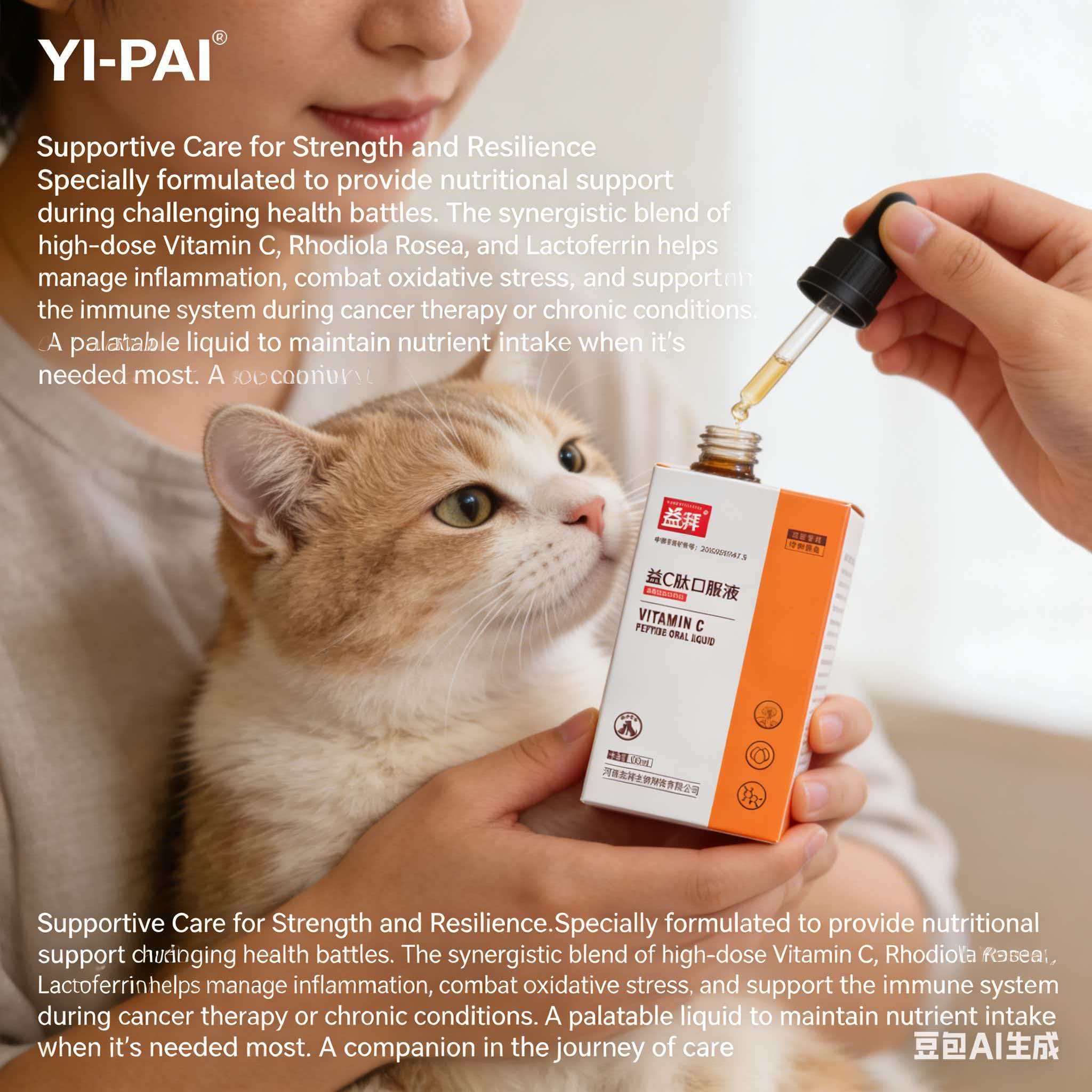 Vitamin C for canine feline immune support