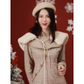 Remark qipao with young Chinese girls school in 2020, the new improved version of the dress in winter oats latte