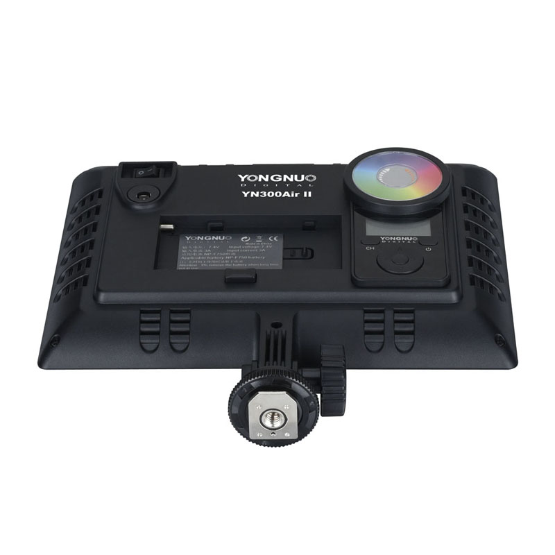 YONGNUO YN300AIR II RGB Full Color LED Camera Video Light,Optional Battery w Charger Kit Photography Light Touchable Remote 2.4G