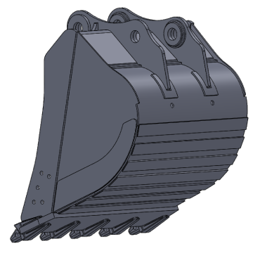 high-powered Largest Bucket Excavator Attachments