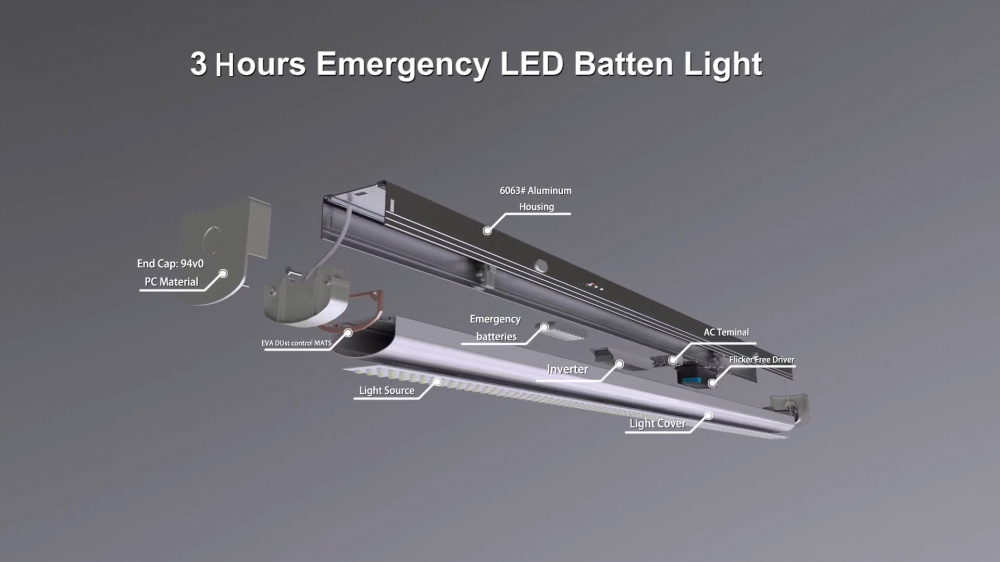 Litehome Eergency Led Linear Batten Light C