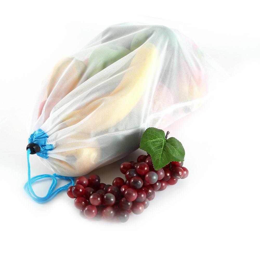 12 pieces of fruit and vegetable cleaning net bag environmental protection vegetable cotton net bag agricultural product packagi