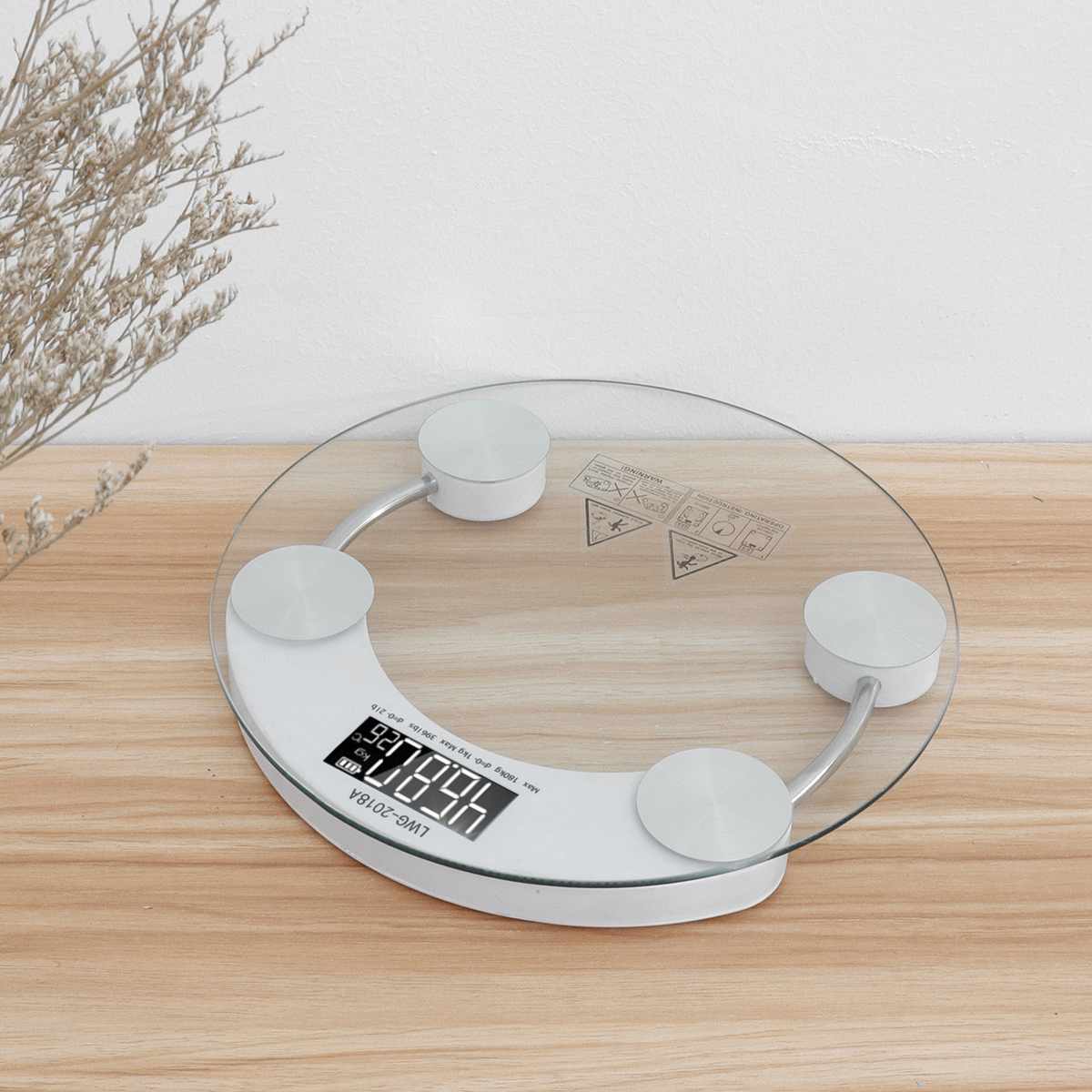 180KG Toughened Glass Electroni Digital Body Scales Bathroom Gym Smart Scales LCD Display Body Weighing Digital Weight Scale
