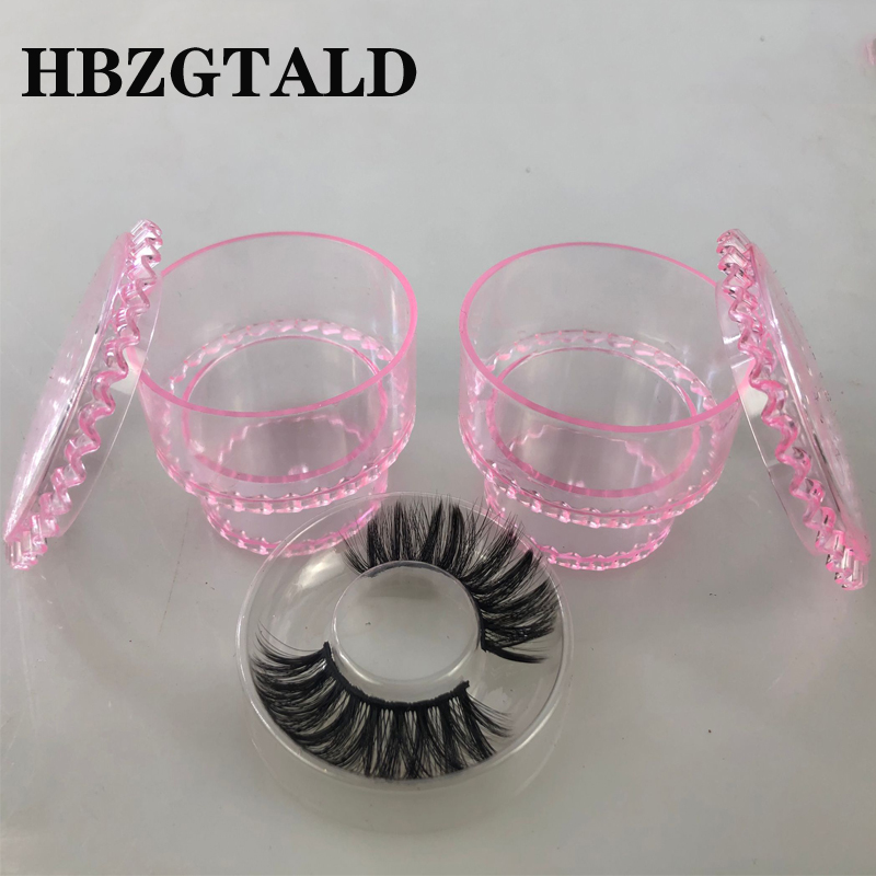 20pcs Candy Eyelash Box Packaging Acrylic Eyelash Pull Box Mink Eyelashes Case 3d Mink False Lashes Box Faux Cils Packaging