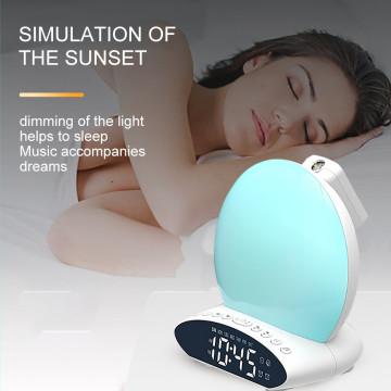 Projection Alarm Clock Time Date Snooze Function Night Lights Projector Desk Table Clock With Time Projection