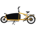 Yellow high quality 750w electric cargo bike loading