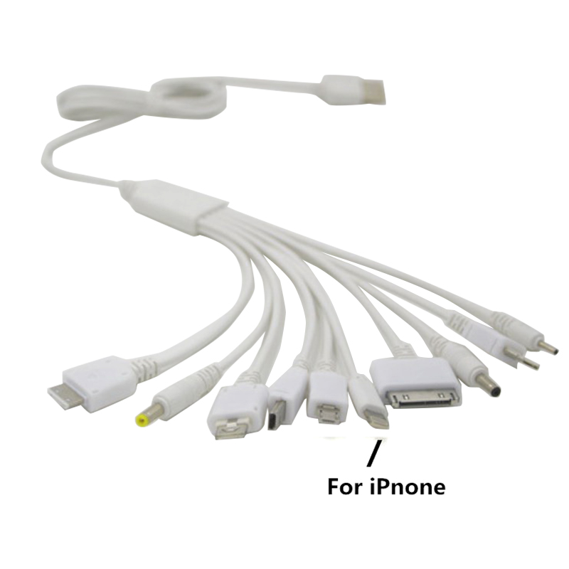 1pcs 10 in 1 Multifunction USB Cable Charger USB Adapter Data Wire For Phone Laptop PC Cables Data Transfer Cable Universal